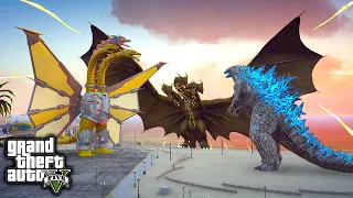 Aotmic Godzilla Vs King Ghidorah, Mecha King Ghidorah ( GTA V Mods )