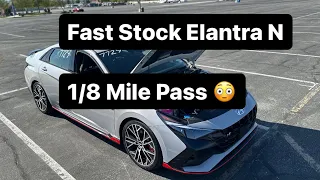 Elantra N  1/8 Mile Time !!Insane!!