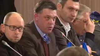 Виступ О.Тягнибока на круглому столі Януковича