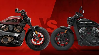 Harley-Davidson Sportster S VS. Indian Scout Bobber