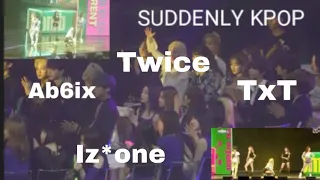 Twice,Iz*one,TxT and Ab6ix react to ITZY - icy in Genie Music Awards 2019