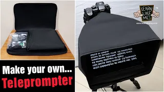 Cheap and Easy DIY Teleprompter for tablet, mobile phone - iPhone, iPad, GH5, Canon 5D
