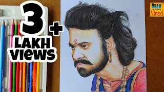 Realistic Bahubali drawing|Prabhas #shorts