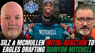 John McMullen & Dan Sileo Initial BREAKDOWN Of Eagles Selecting CB Quinyon Mitchell at 22 Overall