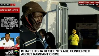 Khayelitsha residents are concerned about rampant crime