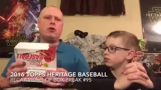 2016 Topps Heritage Box Break Recap - A hot box full of hits including Trout!