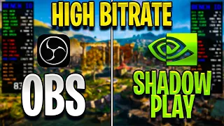 OBS (H264) VS Nvidia ShadowPlay HIGH Settings (Bitrate) || Benchmark 7 Games