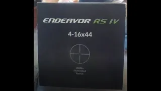Vanguard Endeavor RS IV 4-16 44 rifle scope unboxing