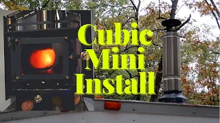 Cubic Mini Wood Stove in a CARGO TRAILER! // Install | Cargo Trailer Conversion Build // Part 17