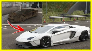 Rebuilding Lamborghini Aventador - Forza Horizon 4 - Realistic Gameplay