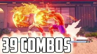 A V-Skill 2 Combo for Every Character in SFV (39 Combos!!)