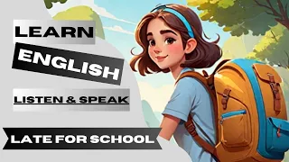 Learn English In Day || Learn English through story ( late for school ) Learn English Now