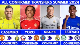 🔥LATEST CONFIRMED TRANSFERS SUMMER 2024🔥Yoro to man united✅ Cassemiro to Al nassr✅ Mbappe to Madrid🔥