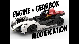 lego Porsche Formula E engine and gearbox mod