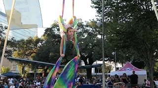 9-Year-Old Kid Performs Aerial Silks Routine to Confident Song at Live After Five Baton Rouge