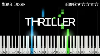 Michael Jackson - Thriller - EASY Piano Tutorial