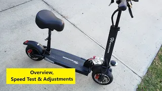 Evercross H5 Electric Scooter Quick Look & Max Speed Test (REVIEW link in Description) Hitway