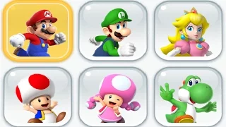 Super Mario Run - All Characters Unlocked + Gameplay Showcase