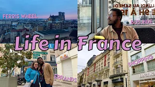 Chill Saturday as Americans in Reims, France | NYE Ferris Wheel Ride, Shopping, & Getting Organized