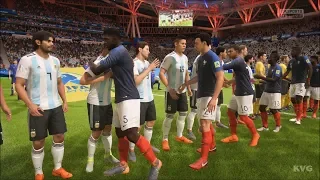 2018 FIFA World Cup Russia - France vs Argentina - Gameplay (HD) [1080p60FPS]