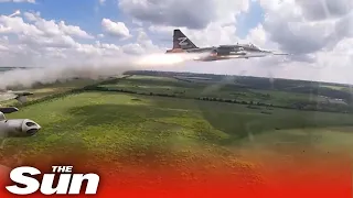 Russian fighter jets swarm after Ukrainian targets