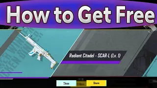 Lucky Treasure Radiant Citadel Scar-l || How to Get Free in PUBG KR Version