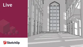 Live Modeling Hogwarts Great Hall in SketchUp