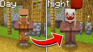 Mobs Become Scary at NIGHT in Minecraft...