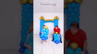 Easy Castle 🤩👍 birthday decoration ideas at home | Balloon arch 🤩TikTok Videos Gustavo GG shorts