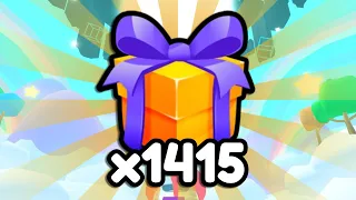 I Opened x1415 Gift Bags in Pet Simulator 99 and got...