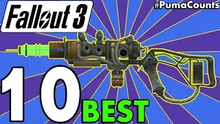 Top 10 Best Guns and Weapons in Fallout 3 (Including DLC) #PumaCounts