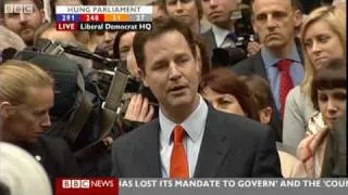 Nick Clegg's Speech - BBC - Election 2010
