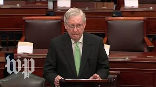 WATCH LIVE: McConnell speaks on Senate floor amid impeachment and Iran tensions