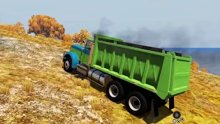 BeamNG Drive - Dump Truck on the Classic Small Island USA Map Part 3