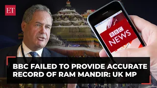 UK MP Bob Blackman criticises BBC's biased  reporting of Ram Mandir Consecration