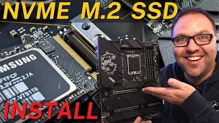 How To Install an NVME M.2 SSD on MSI MPG Z690 Carbon WiFi Motherboard