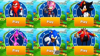 Sonic Dash vs Sonic Dash 2:Sonic Boom - Rusty Rose Amy vs Team Sonic with Sonic Shadow and Knuckles