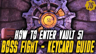 ENTERING VAULT 51! Keycard Locations, Boss Fight & Walkthrough | Fallout 76