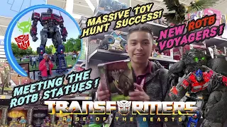MASSIVE Transformers Rise Of The Beasts TOY HUNT! SUPRISES| ROTB STATUES IN CHICAGO! #transformers