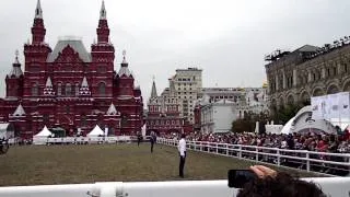 Спасская башня 2012  Казаки на Красной Площади