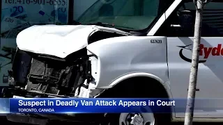 Suspect in Toronto van attack appears in court