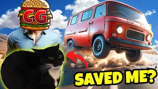 My Van CRASHED & My Cats SAVED ME in The Long Drive Hardcore Survival Mods!