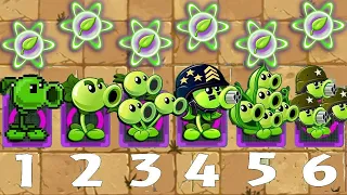 All PEA & Other Plants Level 1 vs Han Bronze Gargantuar - Who Will Win? - PvZ 2 Challenge #video