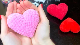 Crocheted heart in 20 minutes ❤️ Master class / Beautiful and easy ✨