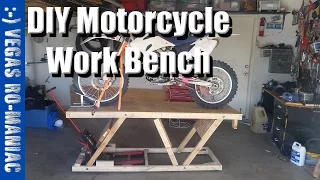 DIY Home made Wooden Motorcycle lift stand Table under $20, Almost ready