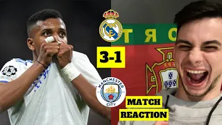 REAL MADRID COMPLETE INSANE COMEBACK | REAL MADRID 3-1 MANCHESTER CITY CHAMPIONS LEAGUE |