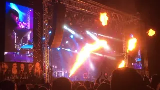 Nightwish @Himospark, Finland. Last ride of the day. Jukka Nevalainen on drums 20.8.2016