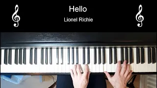 Hello by Lionel Richie - Piano Solo