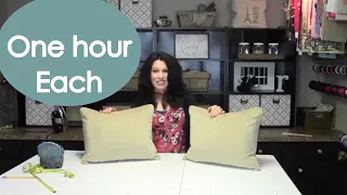 Make Removable Pillow Covers with a Zipper (Invisible)