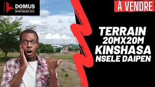 À VENDRE : TERRAIN CADASTRÉ 20mX20m À NSELE KINSHASA CONGO RDC